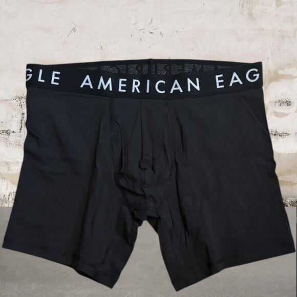 American Eagle NWOT Black Boxer Briefs Size Small - Picture 1 of 3